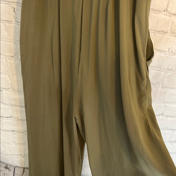 Anthropologie Point Sur Olive Green Sleeveless Jumpsuit - Picture 8 of 12